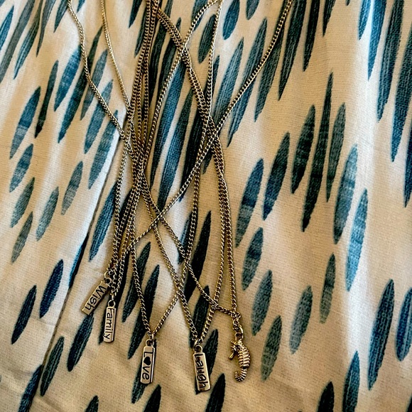 Jewelry - Each one for $10 dollars each. Love,wish, blessed, and sea horse necklace.